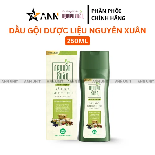 Dầu gội dưỡng tóc Nguyên Xuân hương bưởi 250ml, xanh lá nhạt