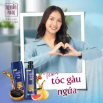 Dầu gội dược liệu Nguyên Xuân sạch gàu, màu xanh dương đậm, 450ml