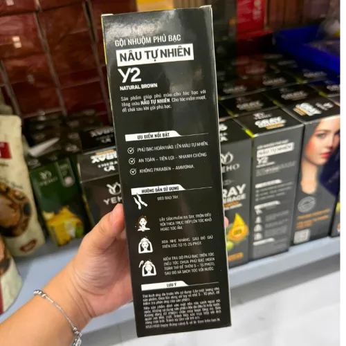 Nguồn hàng sỉ dầu Gội Phủ Bạc Yeho Y2 425g - Dầu Gội Nhuộm Phủ Bạc Màu Nâu