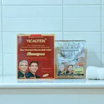 Yicaoten Dầu Gội Phủ Bạc Màu Nâu, Hộp 10 Gói