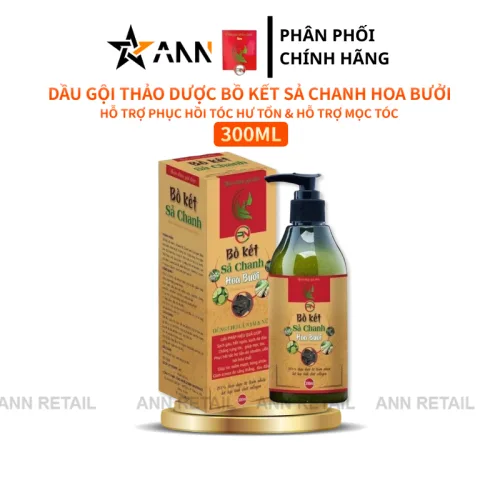 Dầu Gội PN Thảo Dược Bồ Kết Sả Chanh Hoa Bưởi 300ml