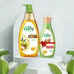 Dầu tắm Ôliv Ôliu 3X dưỡng ẩm 650ml, kèm dầu gội Ôliu