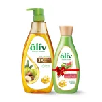 Dầu tắm Ôliv Ôliu 3X dưỡng ẩm 650ml, kèm dầu gội Ôliu