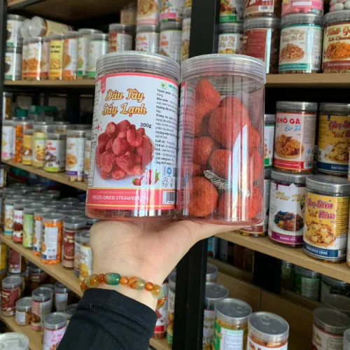 Dâu Tây Sấy Thăng Hoa Nguyên Quả Hộp 200g