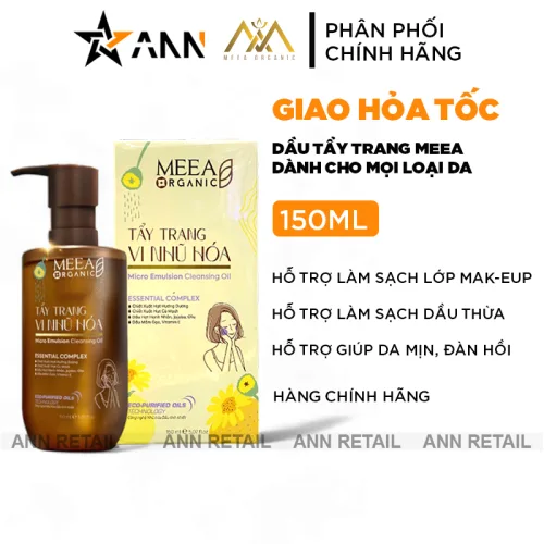 Nơi lấy sỉ dầu Tẩy Trang Meea Organic Vi Nhũ Hóa Micro Emulsion Cleaning Oil 150ml