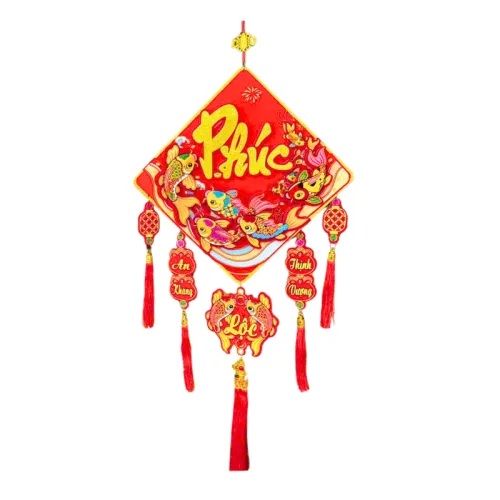Liễn dọc tạo điểm nhấn ở khoảng tường cao