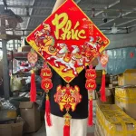 Dây reo trang trí Tết dạng vuông 3D kích thước 30cm