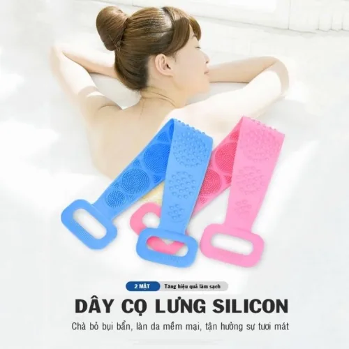 Nguồn hàng sỉ dây Tắm Chà Lưng Silicon 58x10cm