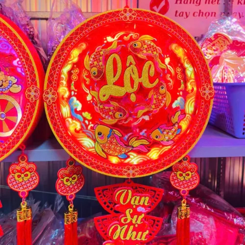 Shop sỉ dây Treo Đèn Tròn Có Nhạc Trang Trí Tết