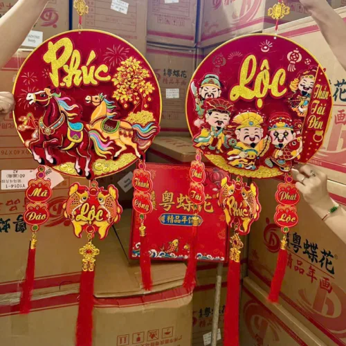 Nguồn hàng sỉ dây Treo Tròn Thân Tài Ngựa 6d 80cm