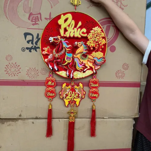 Nguồn hàng sỉ dây Treo Tròn Thân Tài Ngựa 6d 80cm