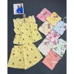 Chuyên sỉ đồ Bộ Nữ Áo 3 Lỗ Quần Đùi Họa Tiết Trẻ Trung Dễ Thương Vải Cotton Hàn Mịn Mát Size 45-62kg