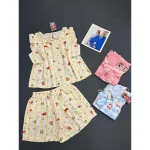 Chuyên sỉ đồ Bộ Nữ Áo 3 Lỗ Quần Đùi Họa Tiết Trẻ Trung Dễ Thương Vải Cotton Hàn Mịn Mát Size 45-62kg