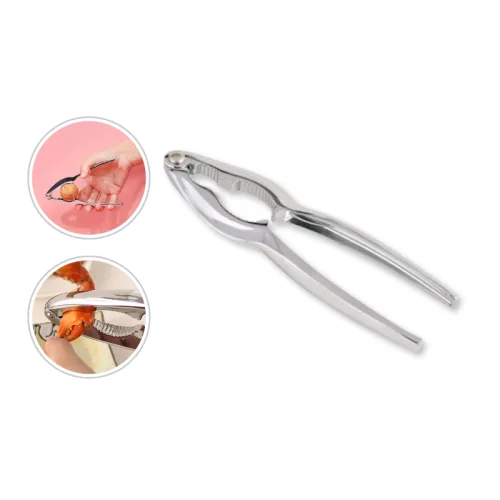 Kìm kẹp càng cua ghẹ, tách vỏ hạt cứng inox 15x3.6cm