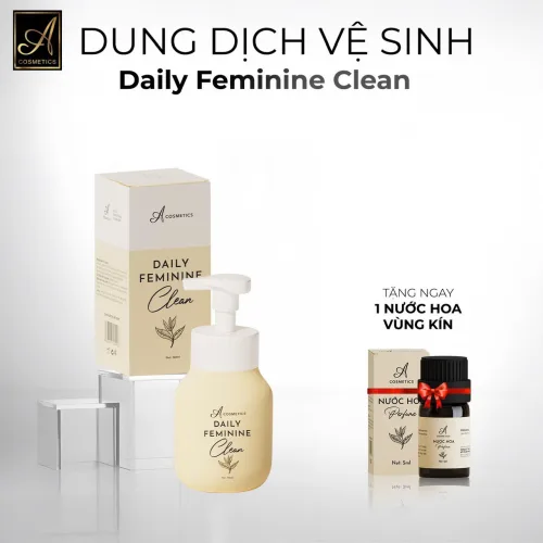 Chuyên sỉ dung Dịch Vệ Sinh A Cosmetics Daily Feminine Clean 150ml - Tặng Nước Hoa Vùng Kín 5ml
