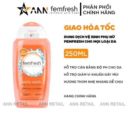Chuyên sỉ dung Dịch Vệ Sinh Phụ Nữ Femfresh Intimate Skin Care Daily Wash 250ml