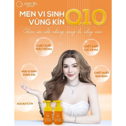 Dung dịch vệ sinh phụ nữ Queenie Skin Lady Care Q10, chai 120ml