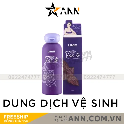 Dung dịch vệ sinh phụ nữ UME Ngọc Trinh tía tô 150ml