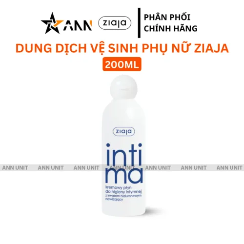 Dung dịch vệ sinh phụ nữ Ziaja Intimate xanh dương đậm 200ml