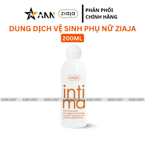 Dung dịch vệ sinh phụ nữ Ziaja Intimate với axit ascorbic 200ml