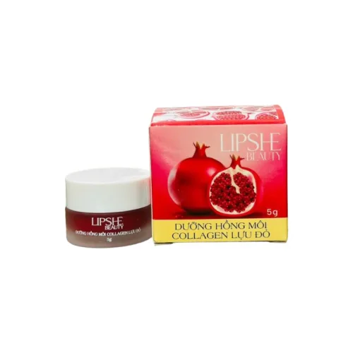 LIPSHE Beauty Dưỡng Hồng Môi Collagen Lựu Đỏ 5g