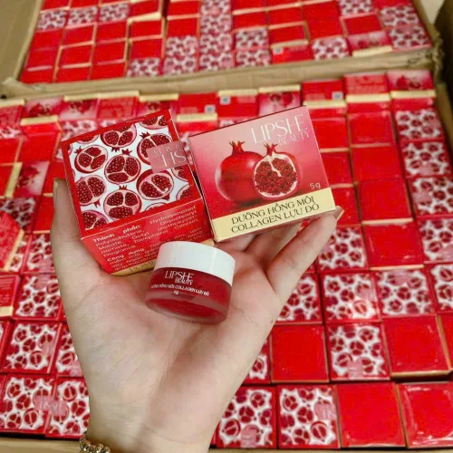 LIPSHE Beauty Dưỡng Hồng Môi Collagen Lựu Đỏ 5g