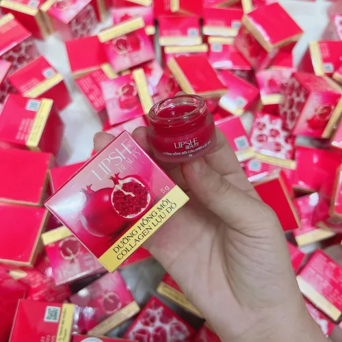 LIPSHE Beauty Dưỡng Hồng Môi Collagen Lựu Đỏ 5g