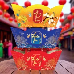 Nơi lấy sỉ đế Trang Trí Giỏ Quà Tết - Khay Thuyền Trang Trí Tết
