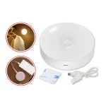 Đèn ngủ LED tròn 8,4x2cm dán tường, cảm ứng chuyển động