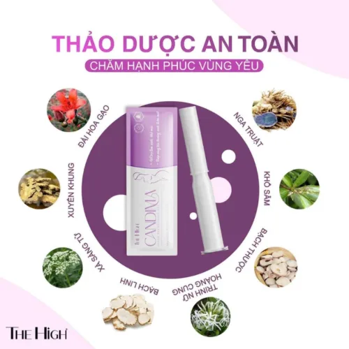 Candima The High Gel Dung Dịch Vệ Sinh Phụ Nữ 8 Gói 5ML