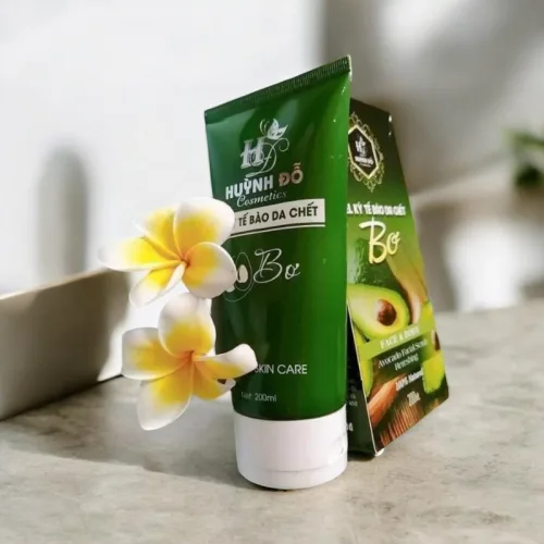 Gel kỳ tế bào da chết bơ Huỳnh Đỗ 200ml dành cho mặt và body