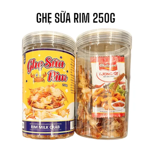Chuyên sỉ ghẹ Sữa Rim Loại Ngon 250g Hộp