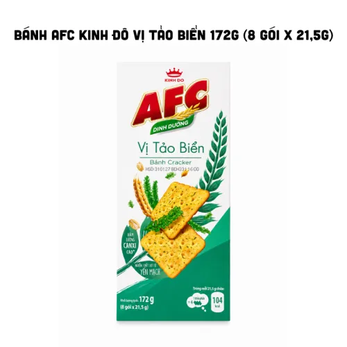 Bánh cracker Kinh Đô AFC vị tảo biển quy cách gói 172g