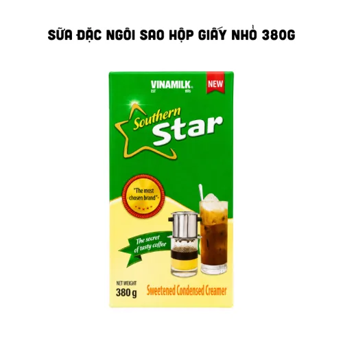 Sữa đặc Ngôi Sao Vinamilk 380g dạng hộp giấy nhỏ