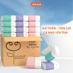 Giấy ăn Top Gia 3 màu, quy cách 1 bịt 10 gói nhỏ