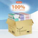 Giấy ăn Top Gia 3 màu, quy cách 1 bịt 10 gói nhỏ