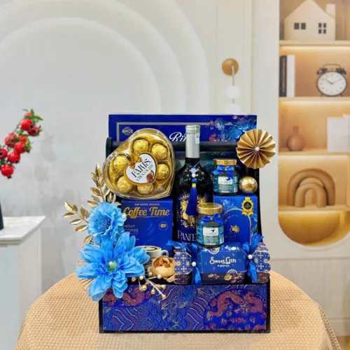 Chỗ sỉ giỏ Quà Tết 9 Món - Quà Tặng Tết Sang Trọng - Quà Trang Trí Tết