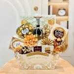 Giỏ Quà Tết 7 Món Đủ Vị Phối Bốn Màu Sang Trọng