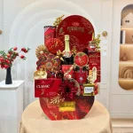 Giỏ Quà Tết Đỏ 13 Món - Quà Tặng Tết Sang Trọng - Quà Trang Trí Tết