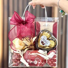 Giỏ Quà Tết Trong Suốt Nhiều Mẫu Trang Trí Ngày Tết