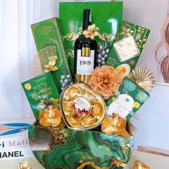 Nguồn hàng sỉ giỏ Quà Tết Xanh Lá - Quà Tặng Tết Sang Trọng - Quà Trang Trí Tết