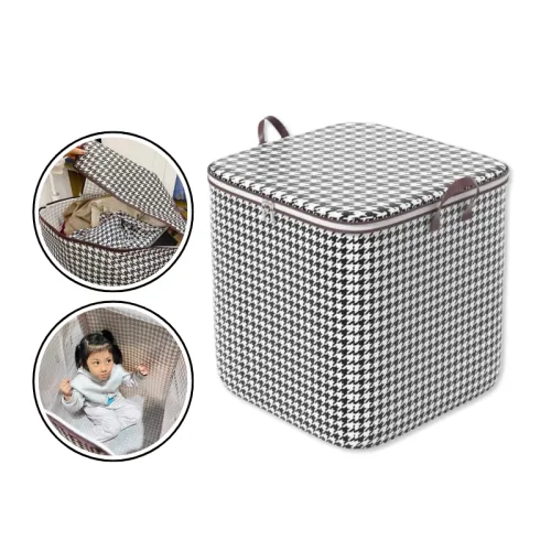 Một chiếc giỏ cho quần áo và đồ cần cất tạm