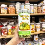 Đậu Hà Lan ngũ vị hộp 450g: sầu riêng, phô mai, sữa dừa, wasabi, tỏi ớt