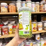 Đậu Hà Lan ngũ vị hộp 450g: sầu riêng, phô mai, sữa dừa, wasabi, tỏi ớt