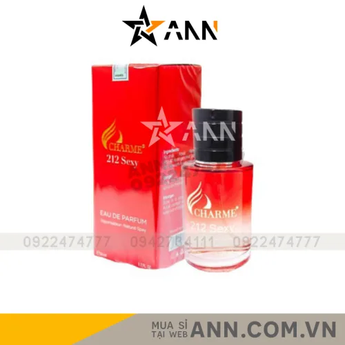 Nước hoa Charme 212 Sexy dành cho nam, dung tích 50ml