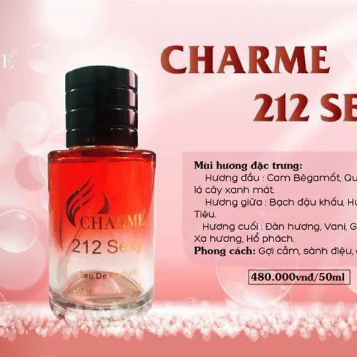 Nước hoa Charme 212 Sexy dành cho nam, dung tích 50ml