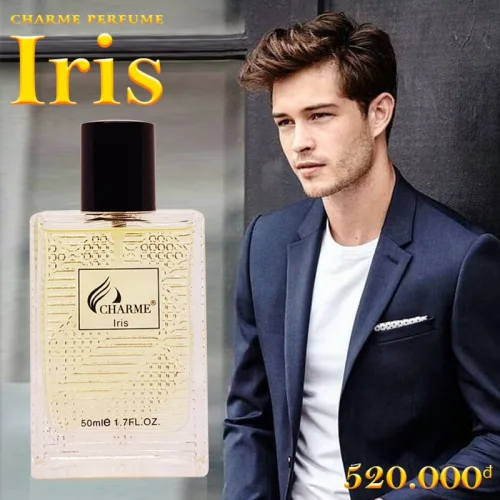 Nước hoa Charme Iris dành cho nam, chai 50ml