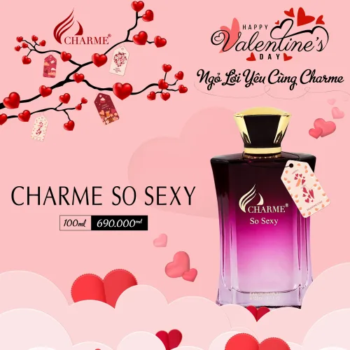 Nước hoa EDP dành cho nữ Charme So Sexy dung tích 100ml