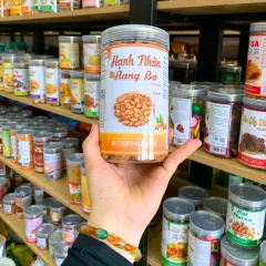 Hạnh Nhân Vỏ Mỏng Rang Bơ 400g Đựng Trong Hũ PET