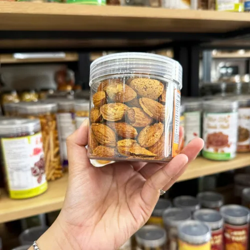 Hạnh Nhân Vỏ Dày Mini Rang Bơ, Sấy Tẩm Gia Vị – Hũ Pet 200g